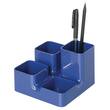Arlac Stifteköcher uni-butler, Kunststoff, 130x130x90mm, 4 Fächer, royalblau Artikelbild