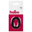 Skilt HABO nummer 0 rustfr stål 5cm sort produktbilde