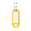 WEDO Schlüsselanhänger mit S-Haken und Etikett, gelb, 1 Stück Artikelbild