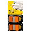 Post-it® Index-Haftstreifen 680, Haftmarker, beschriftbar, 25,4 x 43,2 mm, orange, 2 x 50 Blatt pro Packung Artikelbild