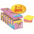 Post-it® Haftnotizen 654 Super Sticky Notes Bangkok Collection, Klebenotizen, 76 x 76 mm, 4-farbig sortiert, 24 Blöcke x 90 Blatt Artikelbild Secondary1 S
