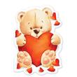Gratulasjonskort L Teddy Love produktbilde