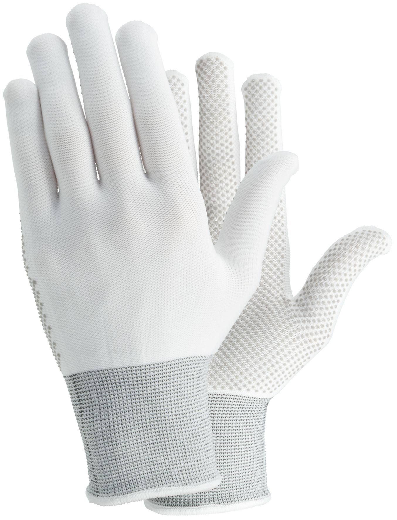 TEGERA Textilhandske 931 noppor vit S11 produktfoto