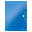 Leitz Eckspannermappe WOW, Flügelmappe, mit Gummizug, A4, PP, blau metallic, 235x320mm, 1 Stück Artikelbild