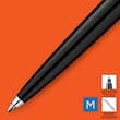 Parker Kugelschreiber JOTTER ORIGINALS, Druckmechanik, M, Schaftfarbe schwarz, Schreibfarbe blau, nachfüllbar, 1 Stück Artikelbild Secondary2 S