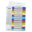 Leitz Register WOW, PP, 1 - 12, Universallochung, A4, 12 Blatt, weiß/farbige Taben Artikelbild Secondary4 S