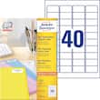Etikett AVERY mini laser 45,7x25,4(4000) produktbilde
