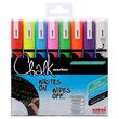 Uni-Ball Kreidemarker PWE-5M, Rundspitze, 1,8-2,5mm, abwischbar, sortiert, 8 Stück Artikelbild