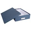 Bigso Box Förvaringsbox med lock kartong A4 blå produktfoto Secondary2 S