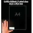 Avery Etikett 63,5x29,6 silver produktfoto Secondary3 S