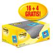 Post-it® Haftnotizen SPAR-PACK: 16 + 4 GRATIS, Klebenotizen, pastellgelb, 38 x 51 mm, 20 Blöcke x 100 Blatt Artikelbild