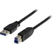 DELTACO Kabel USB 3.0 A-B 2m produktfoto