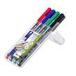 STAEDTLER Lumocolor Lumocolor Universalstift, Medium, 1,0 mm, permanent, farblich sortiert, 4er-Set, 1 Packung Artikelbild