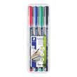 STAEDTLER Lumocolor Lumocolor Universalstift, Medium, 1,0 mm, permanent, farblich sortiert, 4er-Set, 1 Packung Artikelbild Secondary1 S