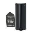 Pedalbøtte BRABANTIA 30L  Matt sort produktbilde