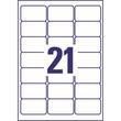 Avery Inkjet-Etiketten QuickPEEL Nr. J8560, Folienetiketten, transparent, 63,5 x38,1mm, 25 Blatt, 525 Stück Artikelbild Secondary1 S