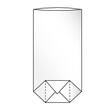 Kreuzbodenbeutel, Klarsichtbeutel, 180x70x300mm, transparent, 5 Packungen zu je 100 Stück Artikelbild Secondary1 S