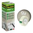 Scotch® Klebeband Magic™ A greener choice, Klebefilm, selbstklebend, permanent, 19 mm x 33 m, transparent, 9 Rollen pro Packung Artikelbild Secondary1 S