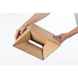 ColomPac Eurobox L mit Haftklebeverschluss und Aufreißfaden, Versandkarton, Versandverpackung, 394x94x387mm, Braun, 10 Stück Artikelbild Secondary2 S