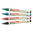 edding EcoLine 25 Permanentmarker, Marker, 4er-Set (blau, grün, rot, schwarz), 1 Set Artikelbild Secondary1 S