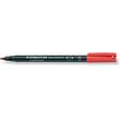 STAEDTLER Lumocolor Lumocolor 314 B OH-Stift, Overhead-Marker permanent, mit Keilspitze, 1 - 2,5 mm, Rot, 10 Stück Artikelbild