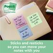 Post-it® Notes Super Sticky 76x76mm Recycled sorterade färger produktfoto Secondary1 S