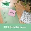 Post-it® Notes Super Sticky 76x76mm Recycled sorterade färger produktfoto Secondary2 S