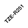 Brother Tape TZER251 24mm Svart på vit produktfoto