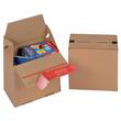 ColomPac Eurobox S mit Haftklebeverschluss und Aufreissfaden, Versandkarton, Versandverpackung, 145x95x140mm, Braun, 20 Stück Artikelbild