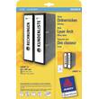 AVERY Zweckform Rückenschilder für Ordner, selbstklebend, 59 x 297 mm, weiß, A4, 75 Stück, 1 Packung Artikelbild