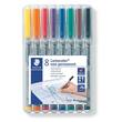 STAEDTLER Lumocolor OHP-Stift Lumocolor 316 non-permanent, F 0,6 mm, Etui mit 8 Farben Artikelbild