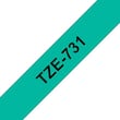 Tape BROTHER TZe-731 12mmx8m sort/grønn produktbilde Secondary2 S