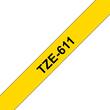 Brother Schriftband für P-Touch, 6 mm, Gelb/Schwarz - TZE-611 Artikelbild Secondary2 S