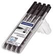 STAEDTLER Lumocolor OHP-Stifte Lumocolor 319 permanent, verschiedene Spitzenstärken, schwarz, 4 Stifte pro Packung Artikelbild Secondary1 S