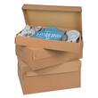 ColomPac Eurobox XL Base 100, Versandkarton mit Haftklebeverschluss ohne Deckel, mit Aufreißfaden, Außenmaß 575x387x97mm, Braun, 10 Stück Artikelbild