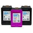 HP Original Tintenpatronen Spar-Pack HP 901, CC653AE + CC656AE, Schwarz + 3-Farbig Artikelbild Secondary1 S