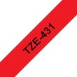 Brother Schriftband für P-Touch, 12 mm, Rot/Schwarz - TZE-431 Artikelbild Secondary1 S