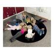 Matta rund 250 cm svart produktfoto Secondary1 S