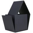 Faltschachtel Napoli Cube mit Magnetverschluss und Selbstklebeecken, 100x100x100mm, schwarz, 5 Stück Artikelbild Secondary1 S