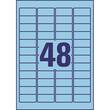 Avery Inkjet-, Laser- und Kopieretiketten, A4-Bogen, blau, 45,7x21,2mm, 960 Stück Artikelbild Secondary1 S