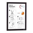 Durable Magaframe Informationsrahmen A4, Türschild, Wandschild, magnetisch, schwarz, 2 Stück Artikelbild Secondary3 S