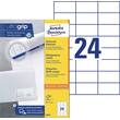 Etikett AVERY Ultragrip 70x37mm (2400) produktbilde
