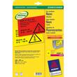 Avery Etiketten für Laserdrucker und Kopierer, 25 Blatt, A4, neongelb, 210x297mm, 25 Stück Artikelbild