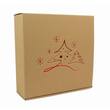 EURO®PACK Geschenkbox Navidad, Amsterdam Allround L, 300x300x110mm, natur, 1 Stück Artikelbild
