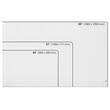 Nobo Whiteboard, Glastavla i widescreenformat, väggmonterad, med rundade hörn, magnetisk glasyta, 57'', klarvit produktfoto Secondary1 S