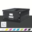 Leitz Click & Store WOW Aufbewahrungs- und Transportbox, Archivbox, A3, 369x200x482mm, schwarz, 1 Stück Artikelbild Secondary5 S