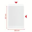 Esselte Sichthülle recycled, Aktenhülle, oben/rechts offen, A4, PP (RC), genarbt, transparent, 100 Stück pro Packung, 1 Packung Artikelbild Secondary4 S