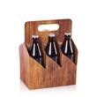 Biertragekarton Timber für 6 x 0,33l/0,5l Flaschen, 210x140x280mm, Holzoptik, braun, 50 Stück pro Packung Artikelbild
