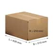 Pressel Faltkarton 1-wellig, braun, Versandkarton, Faltschachtel, 430x310x250mm, 25 Stück Artikelbild Secondary2 S