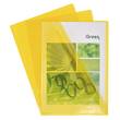 Exacompta Sichthüllen, Aktenhüllen, A4, PVC, oben/rechs offen, glatt, gelb, 0,13mm, 10 Stück Artikelbild